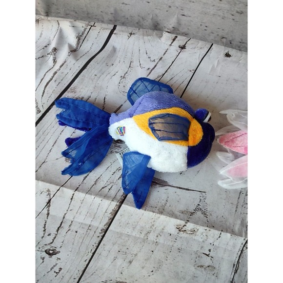 Ganz Lil'Kinz Purple Goldfish And Pink Glitter Fish Plush Stuffed Animal Fish - Picture 3 of 6